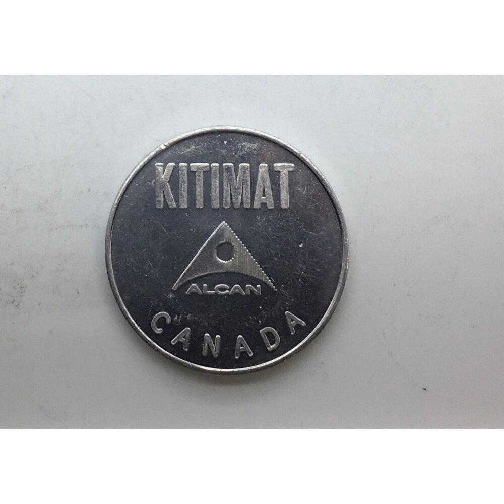 Kitimat Alcan Aluminum Company of Canada Limited Advertising Token Map of Canada